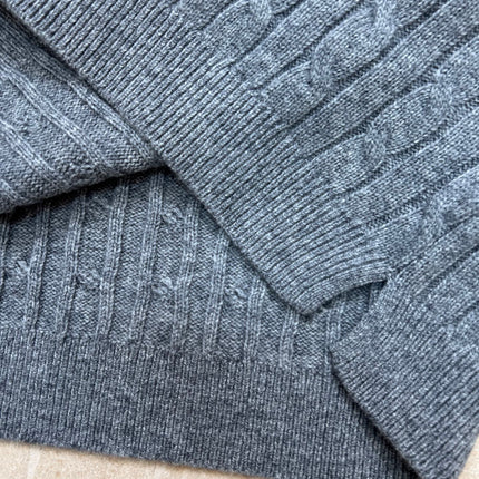 RALPH LAUREN 26S V-NECK CABLE-KNIT VEST 736