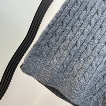 RALPH LAUREN 26S V-NECK CABLE-KNIT VEST 736