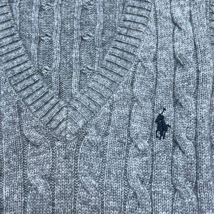 RALPH LAUREN 26S V-NECK CABLE-KNIT VEST 736
