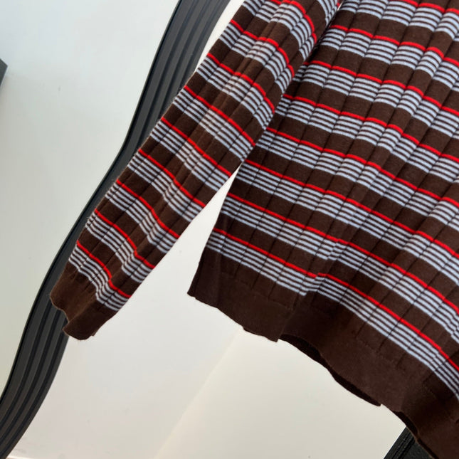 PRADA 26S LONG-SLEEVE KNIT POLO SHIRT 1073