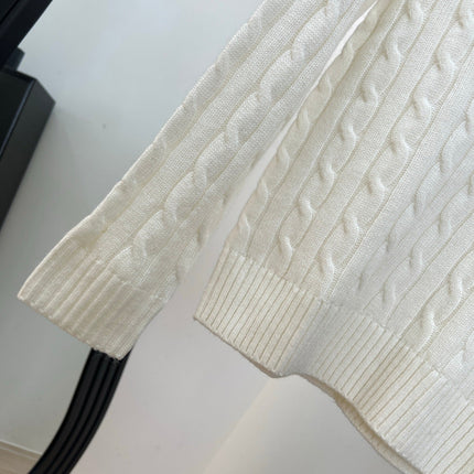 RALPH LAUREN 26S V-NECK CABLE-KNIT SWEATER 564