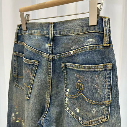 RALPH LAUREN 26S RIPPED STRAIGHT-LEG JEANS 596