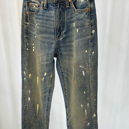 RALPH LAUREN 26S RIPPED STRAIGHT-LEG JEANS 596