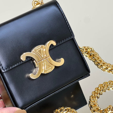 BOX TRIOMPHE 10 BLACK SHINY CALFSKIN