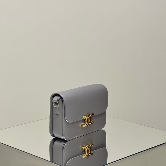 MINI CLAUDE 22 SHINY CALFSKIN SILVER