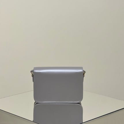 MINI CLAUDE 22 SHINY CALFSKIN SILVER
