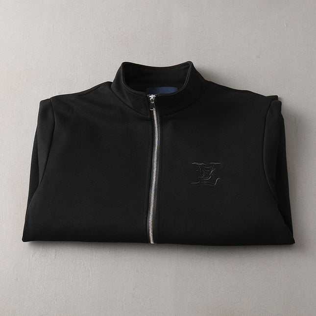 LV BLACK JACKET EMBROIDERED LOGO 239045