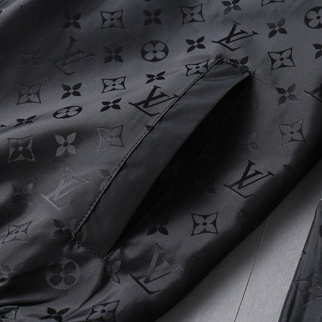 LV BLACK MONOGRAM HOODED JACKET 239052