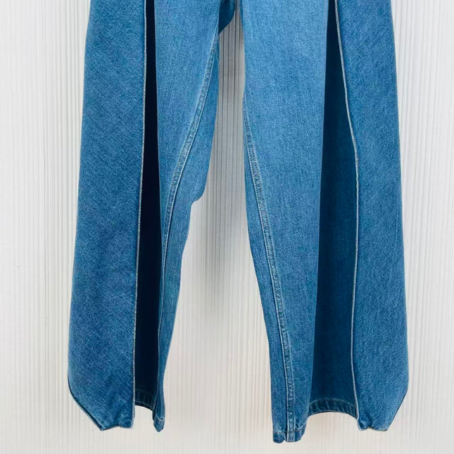 LOEWE 26S PANEL WIDE-LEG JEANS 579