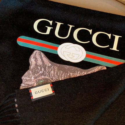 GUCCI 25S SCARF 180 IN CASHMERE 583605