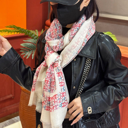 CHANEL 25S SCARF 200 IN CASHMERE 728978