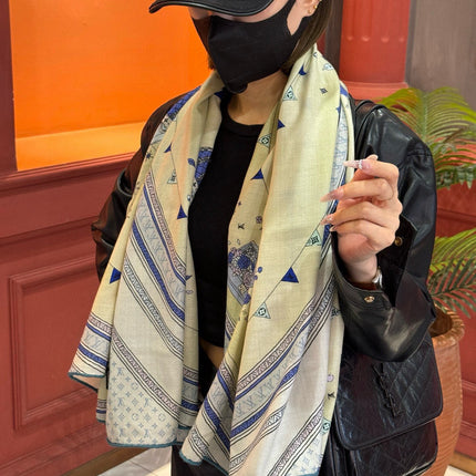 LV SCARF 140 CM IN SILK 730620