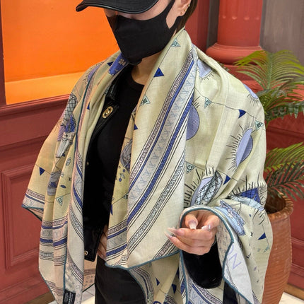 LV SCARF 140 CM IN SILK 730620