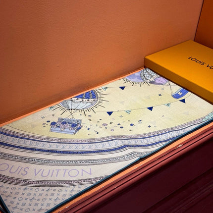 LV SCARF 140 CM IN SILK 730620