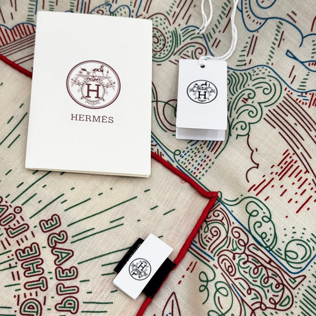 HERMES 25S SCARF 135 IN SILK 854787