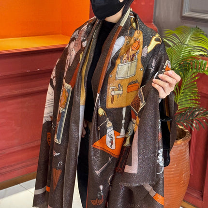 HERMES 25S SCARF 200 IN SILK 856441