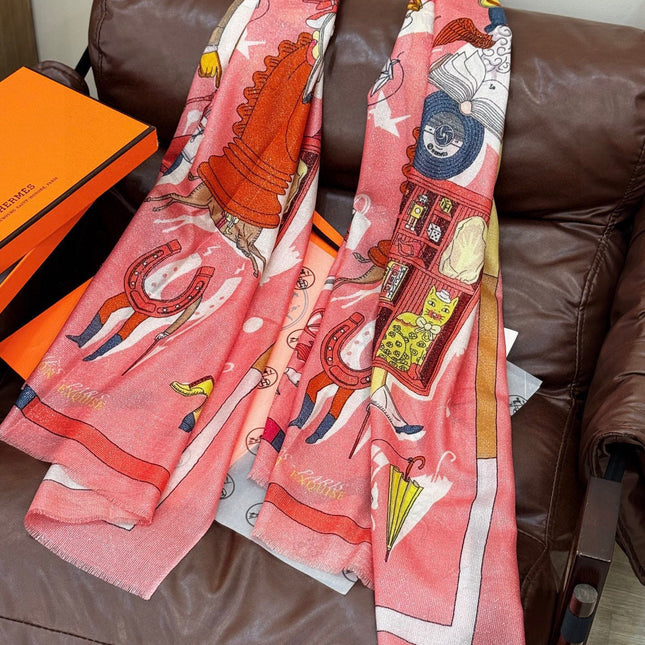 HERMES 25S SCARF 200 IN SILK 856442