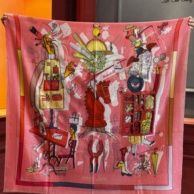 HERMES 25S SCARF 200 IN SILK 856442
