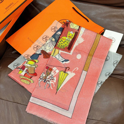 HERMES 25S SCARF 200 IN SILK 856442