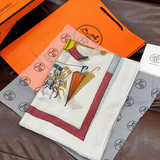 HERMES 25S SCARF 200 IN SILK 856443
