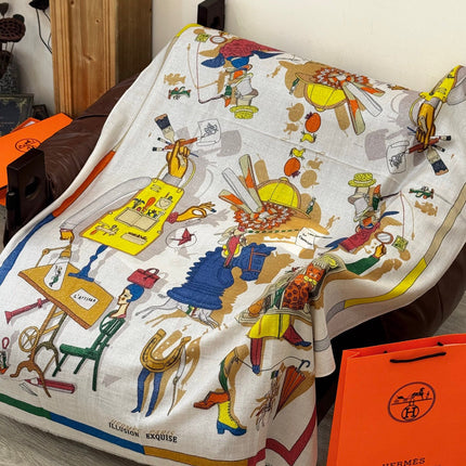 HERMES 25S SCARF 200 IN SILK 856443
