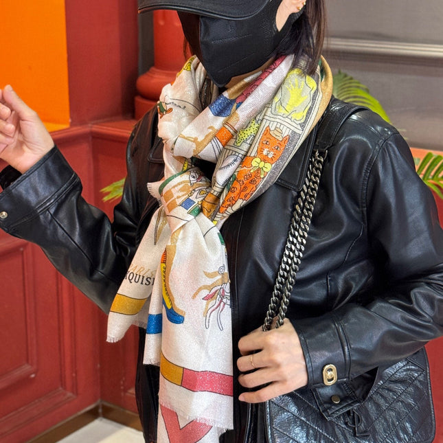 HERMES 25S SCARF 200 IN SILK 856443