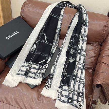 CHANEL 25S SCARF 200 IN CASHMERE 931949