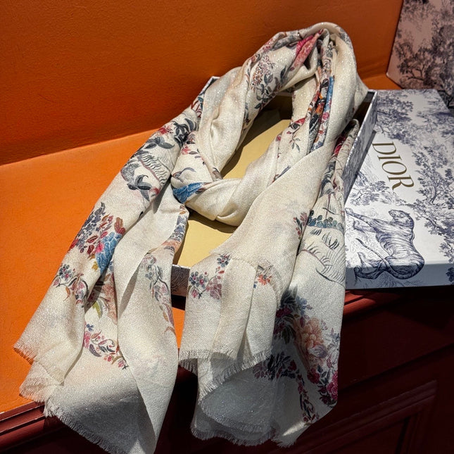 DIOR 26S SCARF 200CM IN CASHMERE 198244