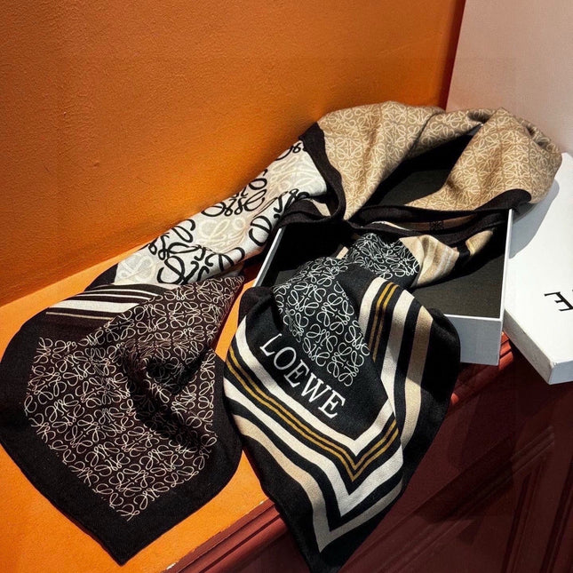 LOEWE 26S SCARF 140 IN CASHMERE SILK 248253
