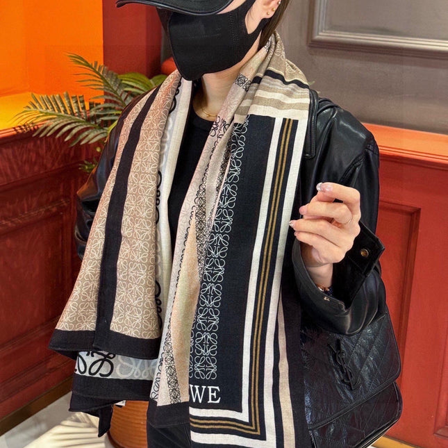 LOEWE 26S SCARF 140 IN CASHMERE SILK 248253
