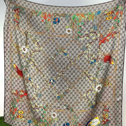 GUCCI 26S SCARF 140 IN CASHMERE AND SILK 250178