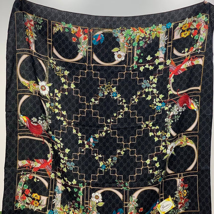 GUCCI 26S SCARF 140 IN CASHMERE AND SILK 250179