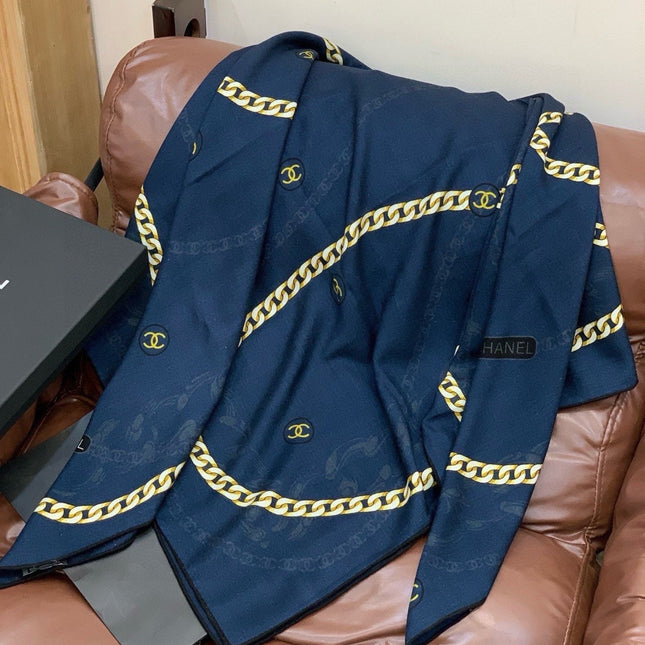 CHANEL 26S SCARF 135 IN CASHMERE AND SILK 281153