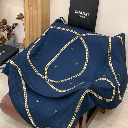CHANEL 26S SCARF 135 IN CASHMERE AND SILK 281153