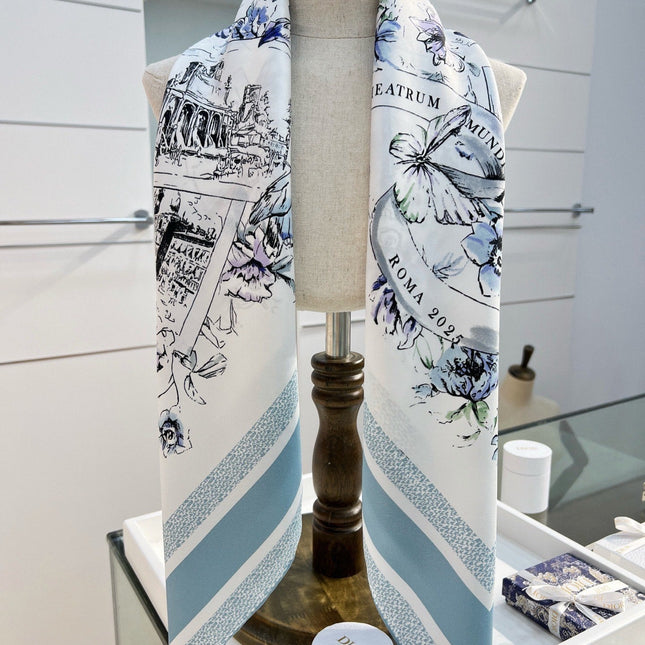 DIOR 26S SCARF 90CM IN SILK 284556