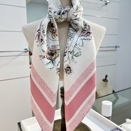 DIOR 26S SCARF 90CM IN SILK 284557