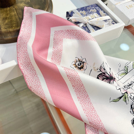DIOR 26S SCARF 90CM IN SILK 284557