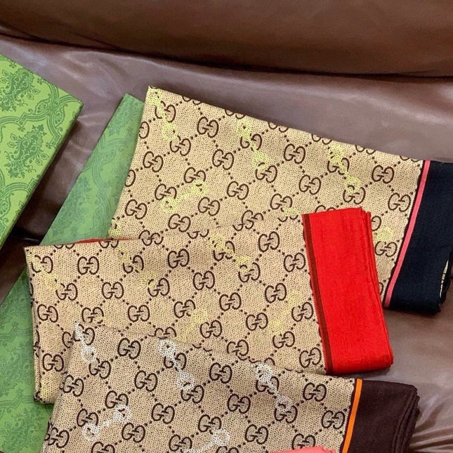 GUCCI 26S SCARF 135 IN CASHMERE AND SILK 315167