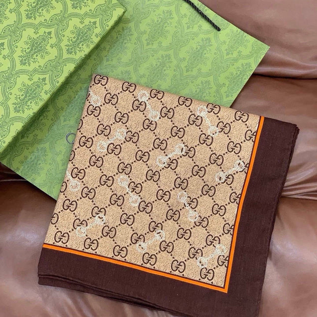 GUCCI 26S SCARF 135 IN CASHMERE AND SILK 315168