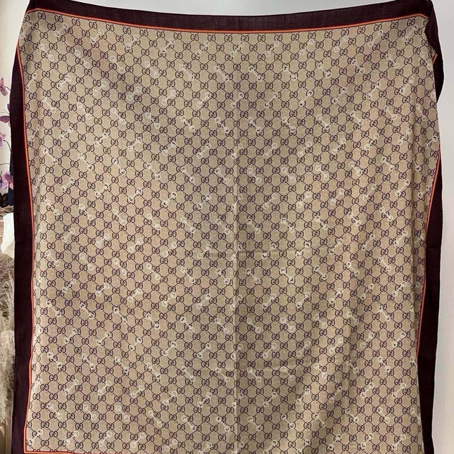GUCCI 26S SCARF 135 IN CASHMERE AND SILK 315168