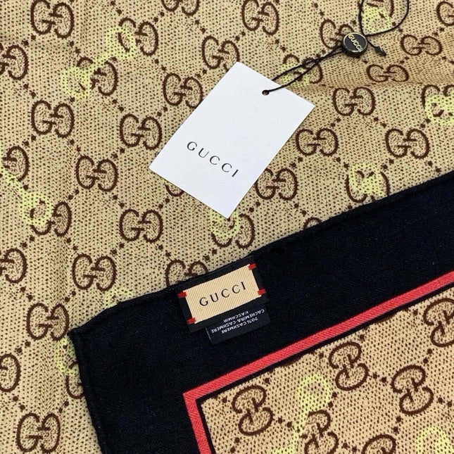 GUCCI 26S SCARF 135 IN CASHMERE AND SILK 315169