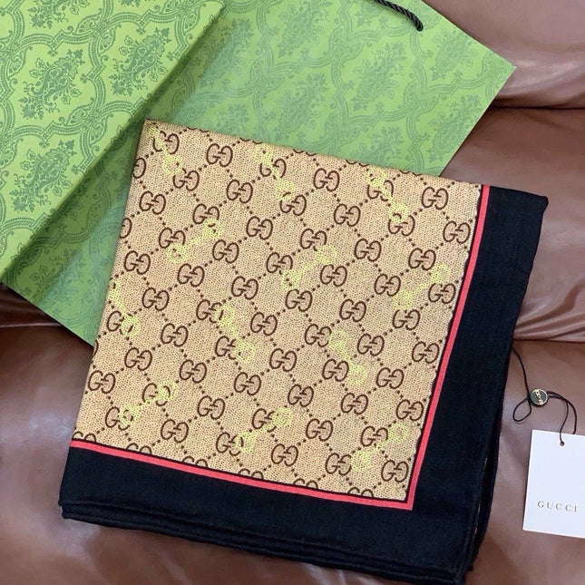 GUCCI 26S SCARF 135 IN CASHMERE AND SILK 315169