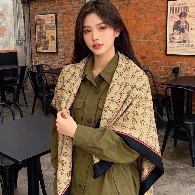GUCCI 26S SCARF 135 IN CASHMERE AND SILK 315169