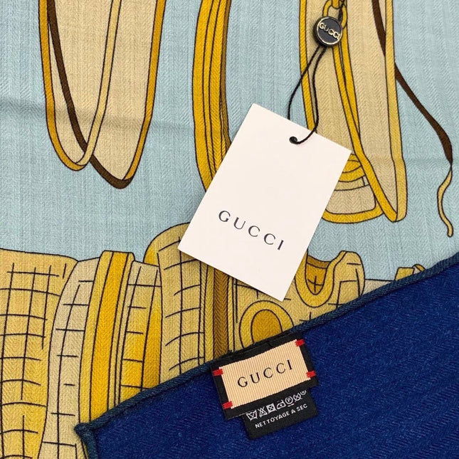 GUCCI 26S SCARF 135 IN CASHMERE AND SILK 314998