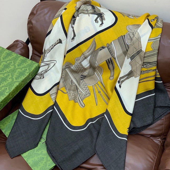GUCCI 26S SCARF 135 IN CASHMERE AND SILK 314999