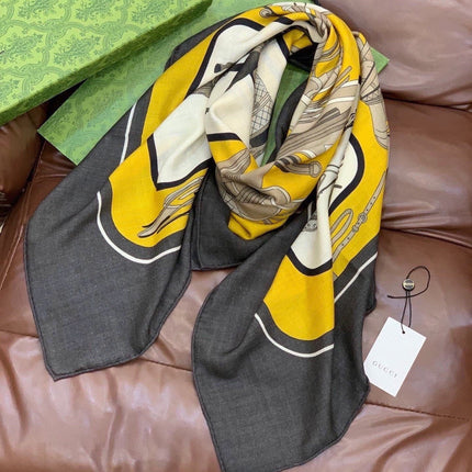 GUCCI 26S SCARF 135 IN CASHMERE AND SILK 314999