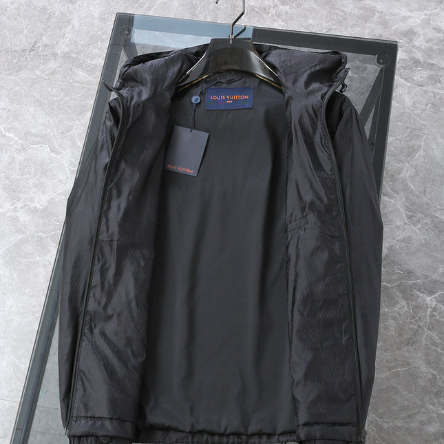 LV BLACK DAMIER WINDBREAKER JACKET 239097