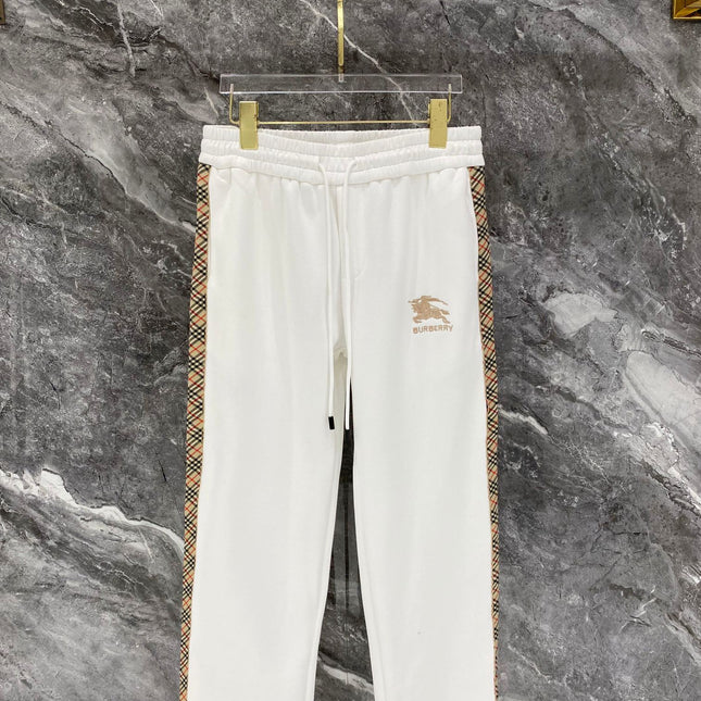 BURBERRY 26S CHECK-TRIM ZIP-UP TRACKSUIT 484