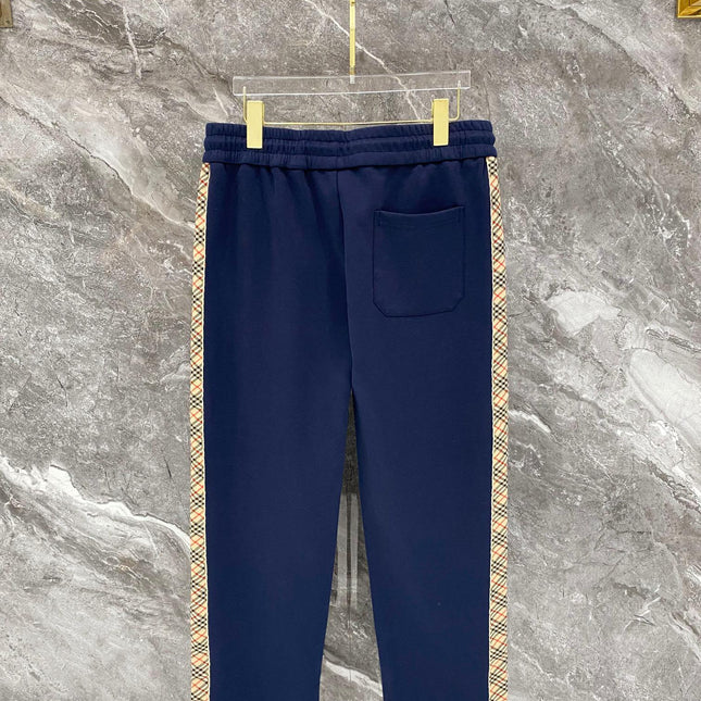 BURBERRY 26S CHECK-TRIM ZIP-UP TRACKSUIT 483