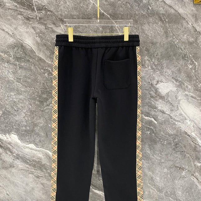 BURBERRY 26S CHECK-TRIM ZIP-UP TRACKSUIT 482